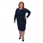 Enci csillogós kék ruha