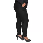 Cevlar slim fit fekete vászon nadrág
