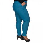 Cevlar slim fit petrolkék vászon nadrág