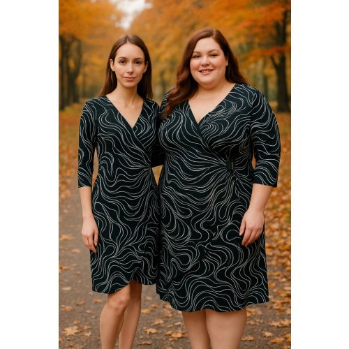 Luiza fekete-fehér ruha