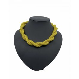 Sárga csavart nyaklánc