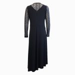 Maloka Poliana csipkés ujjú hosszú kék ruha