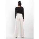 Envy hátul cipzáros fehér kellékes trapéznadrág