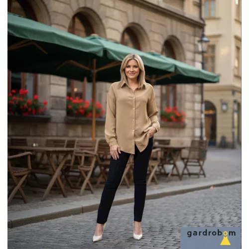 Róza barna ing