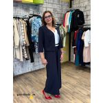 Orsi kék-fehér overál boleróval