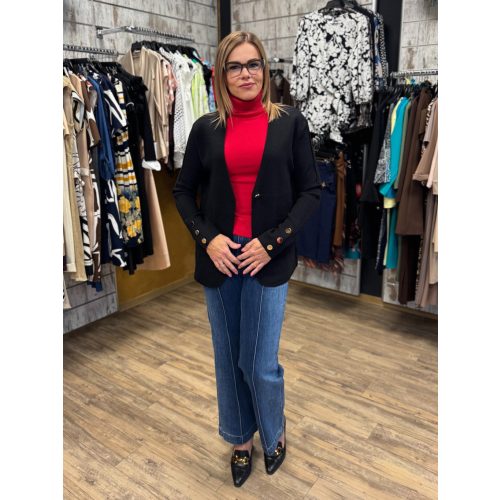 Babett fekete kardigán