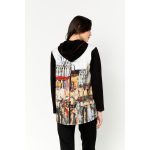 Dolcezza "Parisian Reflections" kapucnis cipzáras kardigán- 74646-os stílus