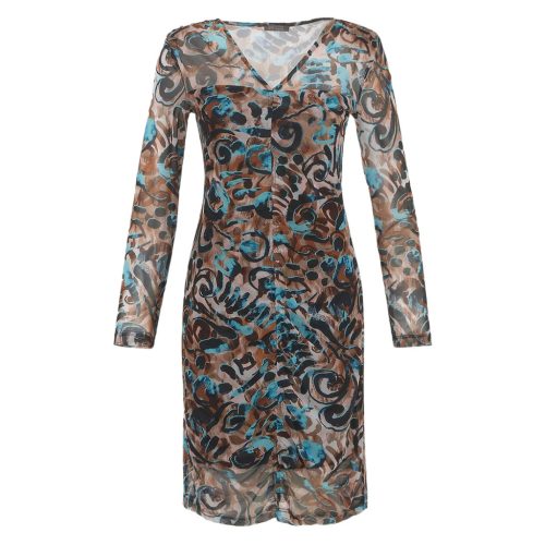 Dolcezza "Fascination With Colours" hálós V-nyakú ruha - 74105-ös stílus