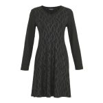 Dolcezza 'Timeless Leather' ruha fekete gyémánt V-nyakkivágással - 74125-ös stílus