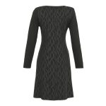 Dolcezza 'Timeless Leather' ruha fekete gyémánt V-nyakkivágással - 74125-ös stílus