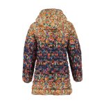 Dolcezza 75840 Rubble Print bélelt kabát levehető kapucnival