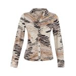 Dolcezza „Unbalanced” mintás jerseyblúz – 75683