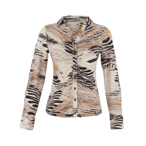 Dolcezza „Unbalanced” mintás jerseyblúz – 75683