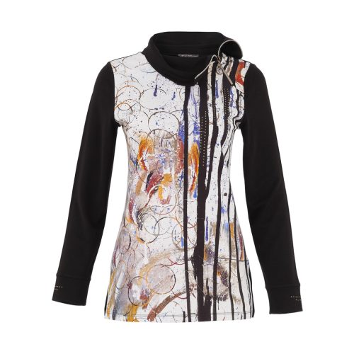 Dolcezza „Háborús ürügy” tunika felső aszimmetrikus cipzáras nyakkivágással – 75652