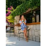 Dolcezza "Blue Lotus" mintás rövidnadrág - 25151-es fazon