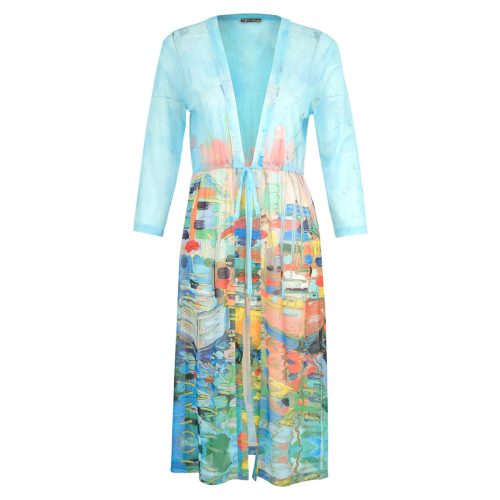 Dolcezza "Kings Pier Marina" Longline Beach Cover Up - 25811-es stílus