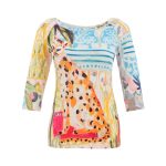 Dolcezza „Gepárd a városban” csónaknyakú felső – 26710