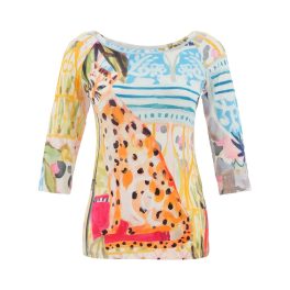   Dolcezza „Gepárd a városban” csónaknyakú felső – 26710