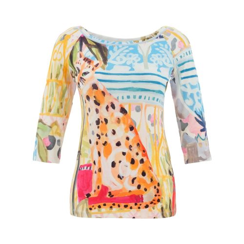 Dolcezza „Gepárd a városban” csónaknyakú felső – 26710