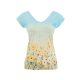 Dolcezza „Shoreline Flowers” ​​V-nyakú és rövid ujjú felső - 26721