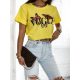 LARA FASHION VOGUE póló sárga