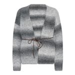 Lundgaard szürke csíkos kötött kardigán 