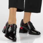 Bőrcipő Filippo DP4841/24 BK fekete