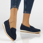 Filippo DP6082/24 NV bőr mokaszin, sötétkék