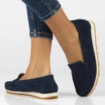 Filippo DP6082/24 NV bőr mokaszin, sötétkék