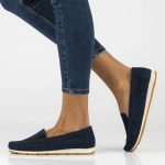 Filippo DP6082/24 NV bőr mokaszin, sötétkék