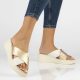 Bőr flip-flop Filippo DK6066/24 BE bézs
