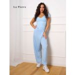 La Pierre Borg babakék nizza anyagú nadrág