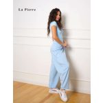 La Pierre Borg babakék nizza anyagú nadrág