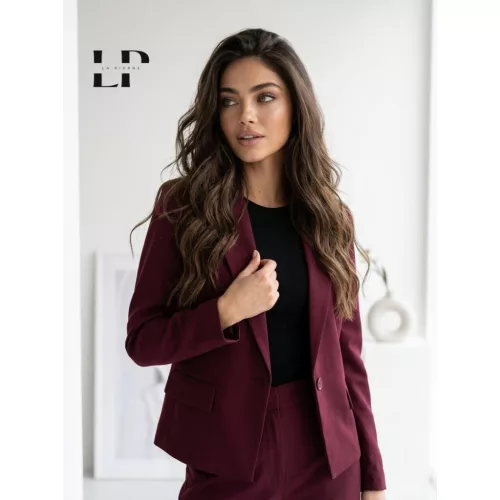 LA PIERRE Berry barbie anyagú női kabát/ZAKÓ