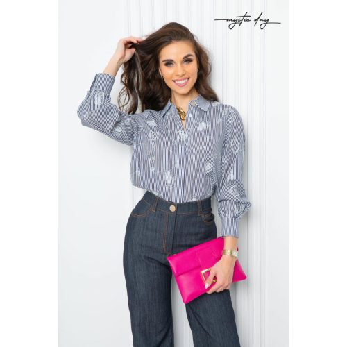 Mystic Day Patrícia csíkos blúz