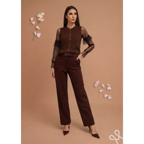 Magenta 2166129 barna kötött mellény