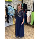 Rouge Fátyol maxi kék ruha