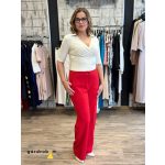 STEHMANN Hillda Scuba Crepe nadrág széles szárral