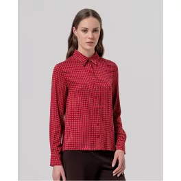 Surkana Laza ing foulard stílusú mintával, piros