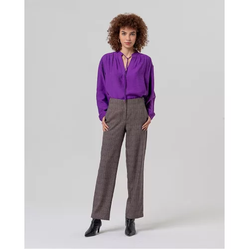 Surkana Kockás chino nadrág Cherry