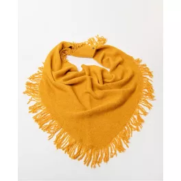 Surkana Kötött bandana rojtokkal Mustár